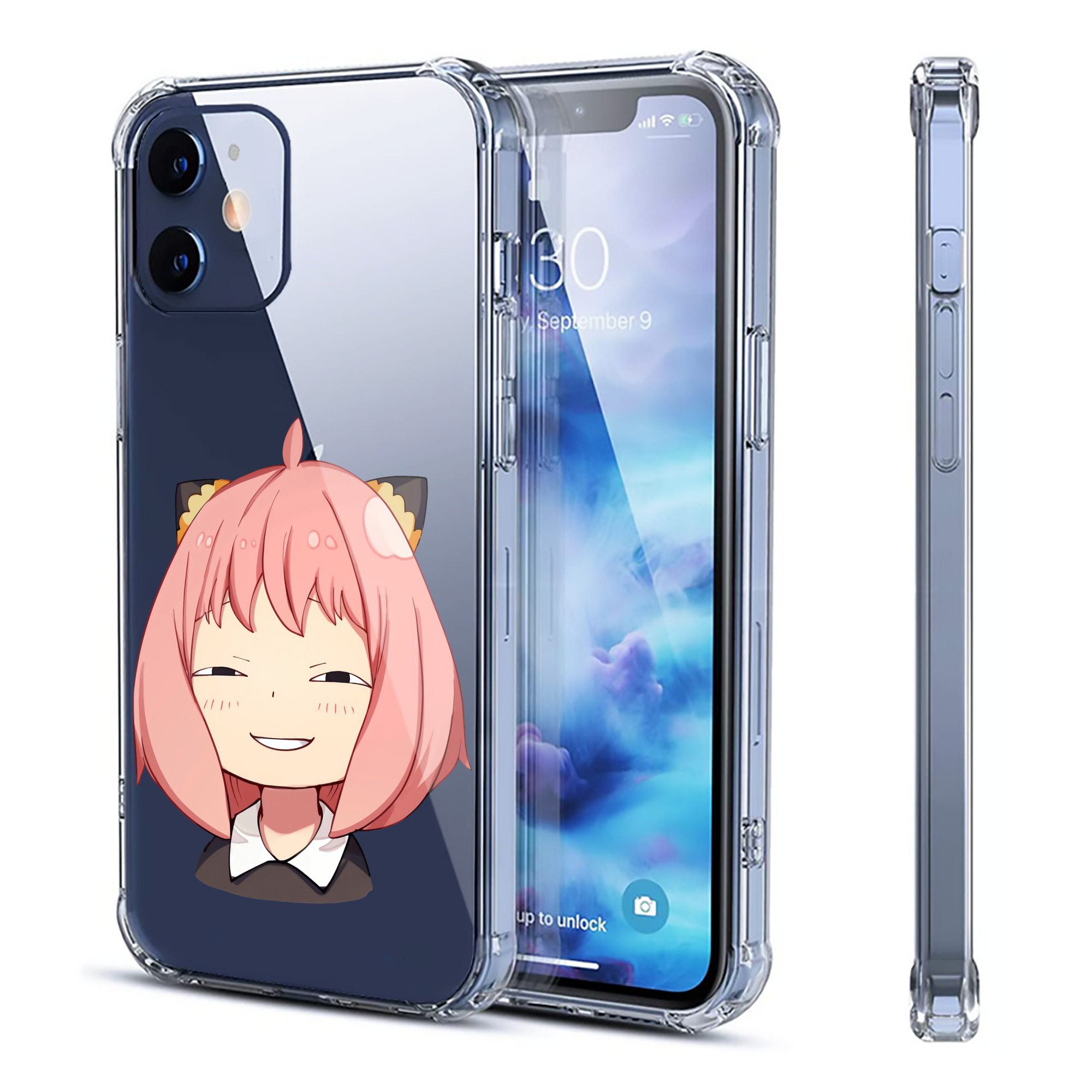 （画像用） SPY×FAMILY间谍家家酒 【iPhone 12シリーズ対応】透明スマホケース（クリアソフトケース）
